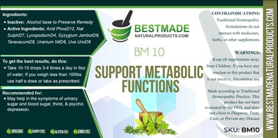 BM10 product label.jpg BM10 DOSAGE AND ADMINISTRATION - BM10 product label
